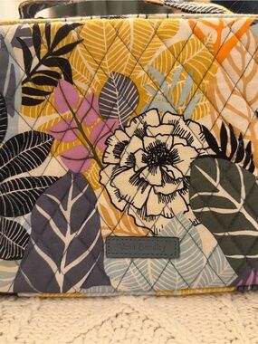 Vera Bradley Quilted Floral Tote in Yellow, Blue, Purple, Cream